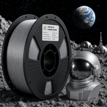 VIVA PLA+ Metal Filament 1.75mm 1kg - Lunar Silver 3D printer filament