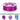 ZIRO Iridescent Series PLA Twinkle Effect Filament 1.75mm 1kg - Dreamy Magenta 3D printer filament