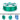 ZIRO Iridescent Series PLA Twinkle Effect Filament 1.75mm 1kg - Lake Green 3D printer filament