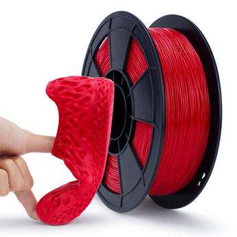ZIRO TPU 95A Flexible Filament – 1.75mm – 0.8kg - Red 3D printer filament