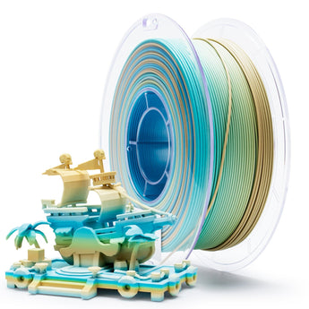 ZIRO Gradient Matte PLA Filament 1.75mm 1kg - Beach (fast colour change) 3D printer filament