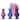 ZIRO Tri-Color Matte PLA Filament – 1.75 mm 1kg - Frosted Berry 3D printer filament