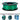 ZIRO Glitter PLA Filament 1.75mm 1kg - Green 3D printer filament